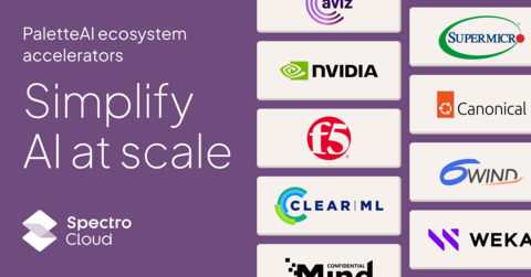 original Through close collaboration with ecosystem partners, Spectro Cloud now equips enterprises with blueprints for integrating market-leading AI technologies together into production-ready stacks.