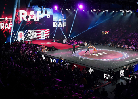Real American Beer (RAB) serves as the official beer of Real American Freestyle (RAF), the unscripted professional freestyle wrestling league.