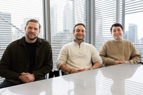 From left: Bjarki Lárusson (Chief Technology Officer), Alex Silverstein (Chief Operating Officer), and Gregory Hirschhorn (Chief Executive Officer)