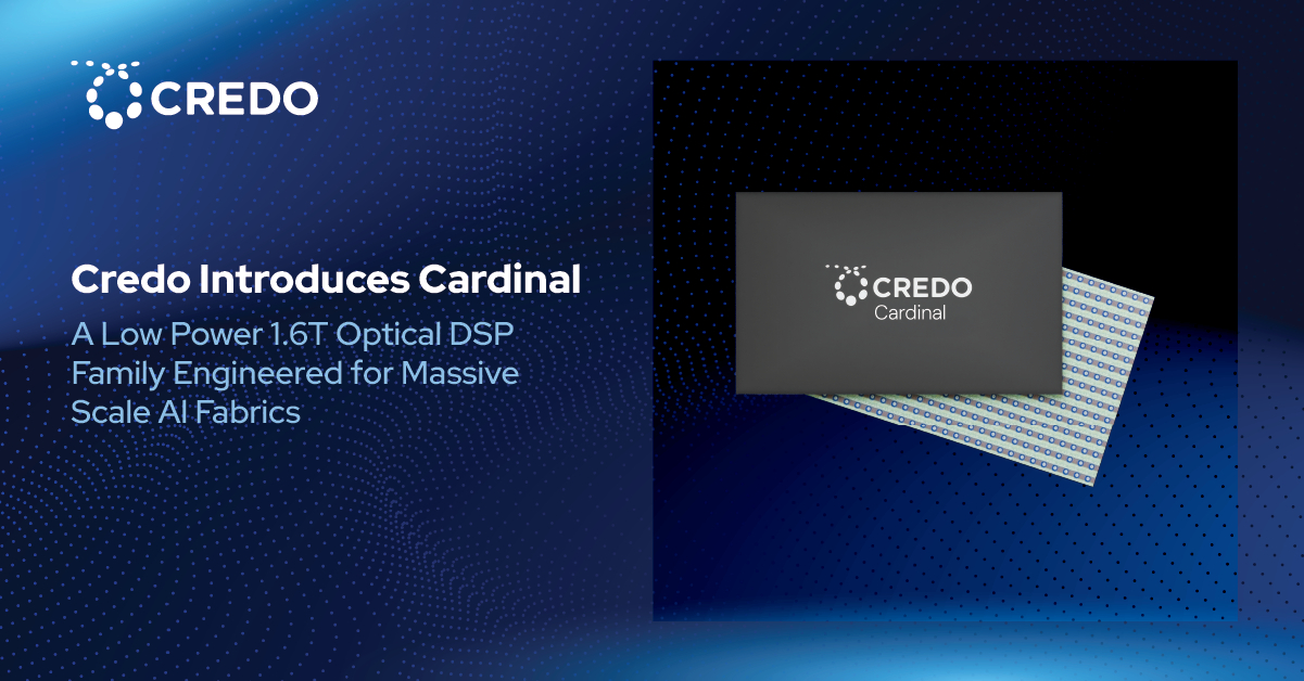 Heracles.W6.0スタンダード　credo Credo Introduces Cardinal: A Low‑Power 1.6T Optical DSP Family