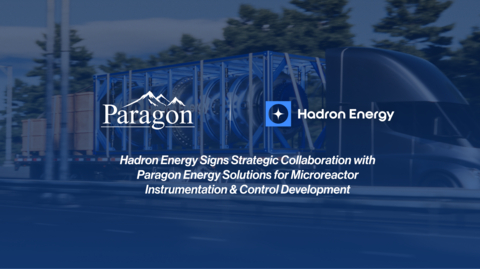 Hadron Energy Announces Strategic Partnership with Paragon Energy Solutions