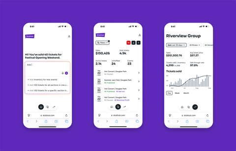 “StubHub Distribution Manager” is self-serve tool that gives rights holders a direct line to over 125 million fans