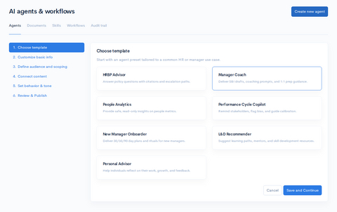 AI agents & workflows builder