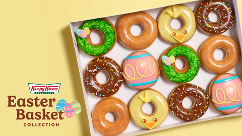 Beginning March 24, guests can hop to Krispy Kreme for spring treats
that deliver fun and a little joy in every bite