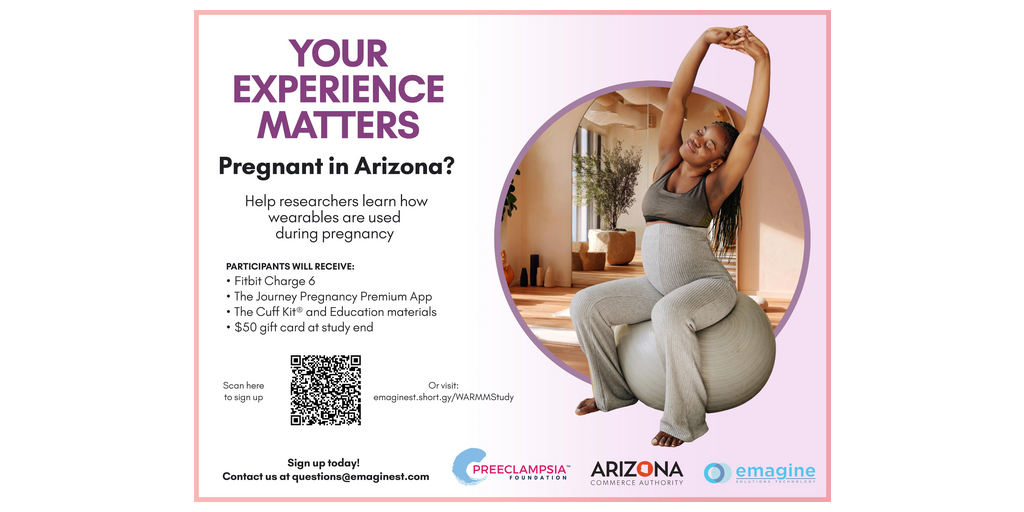 Emagine Solutions Technology Wins ACA Grant, Announces Open Application for Groundbreaking Arizona Maternal Health Study 1 emagine study flyer 1