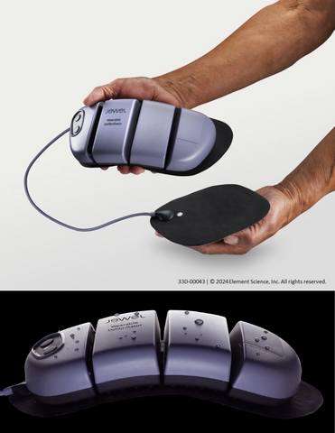 Meet Jewel®, the first and only Patch Wearable Cardioverter Defibrillator (WCD). Jewel is the only WCD that is water-resistant and can be worn while showering.