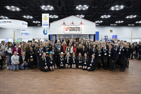 Tractor Supply and FFA celebrated 40 years of partnership at the 98th Annual National FFA Convention and Expo where Tractor Supply was awarded the Distinguished Service Citation.