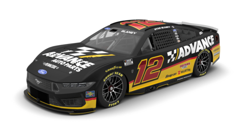 Advance Auto Parts, Inc. (NYSE: AAP), today announced that Team Penske’s No. 12 Ford Mustang piloted by Ryan Blaney will feature the full Advance paint scheme at four NASCAR Cup Series races this season.