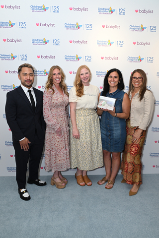 Owlet joins Babylist in support of Children's Hospital Los Angeles and its 11th annual Make March Matter campaign. From left to right: Shawn Besabella, Babylist; Jillian Green, CHLA; Amanda Nelson, Owlet; Jamie Rahaeuser, Owlet; Dawn Wilcox Verrecchia, CHLA