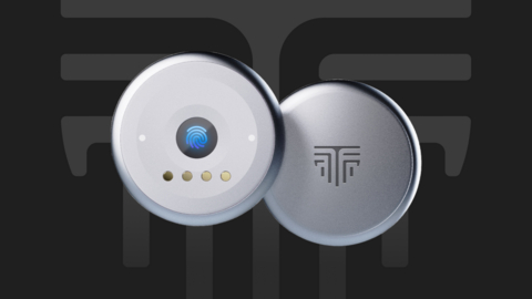 The TokenCore Node, a compact biometric authenticator designed for organizations that require local cryptographic processing, zero cloud dependency, and support for air-gapped environments.