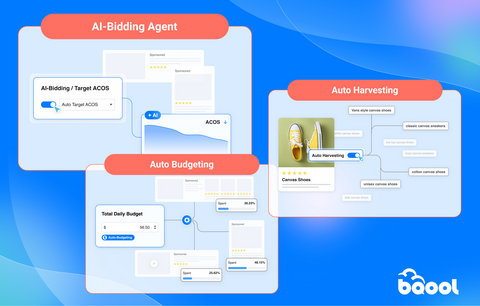 BQool AI Advertising Launch Interface