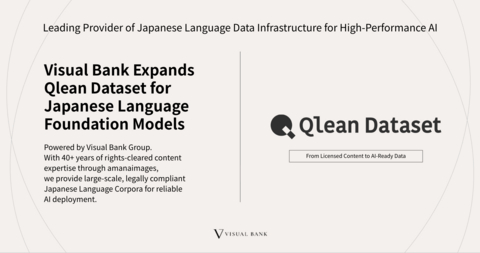 original Visual Bank Group breidt de Qlean Dataset uit met ruim 40 jaar expertise van amanaimages inc. en levert hoogwaardige, rechtengeklaarde Japanse taalcorpora, inclusief meer dan 100.000 uur aan commercieel bruikbare audio.