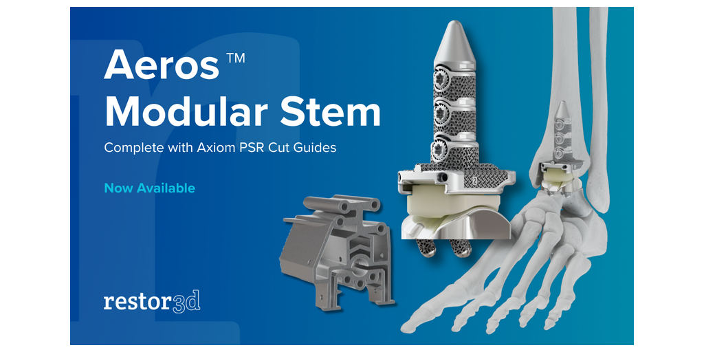 restor3d Announces Full Commercial Release of the Aeros™ Modular Stem System 1 LinkedIn Posts 2