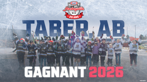 original Taber (Alberta) couronnée la grande gagnante de Kraft Hockeyville 2026