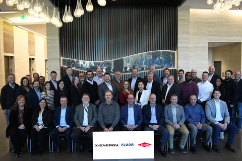 original Leaders from Fluor, X-energy, and Dow gathered at Fluor’s offices in Houston to kick off the FEL-2 phase of X-energy’s advanced nuclear project in Seadrift, Texas.