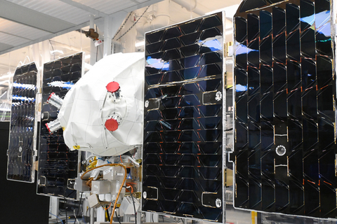 original One of Planet's latest Pelican satellites, photographed at its headquarters in San Francisco, ahead of their departure to Vandenberg Space Force Base in California.
