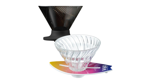The V60 Dripper NEO (left) and the surf‑inspired V60 Surfboard Base Dripper (right), representing HARIO’s latest innovations in pour‑over design for World of Coffee San Diego 2026. (Credit: HARIO©)