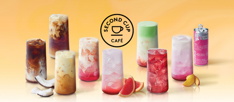original Second Cup Café’s Spring-Summer 2026 menu introduces eight new drinks for a limited time only, beginning April 14. Photo: Foodtastic.