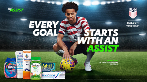Haleon, maker of Sensodyne, Advil, Centrum, and TUMS, partners with the U.S. Soccer Federation in new For the Assist campaign, highlighting how assists make big goals possible—both on and off the field.