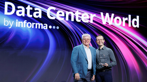 original Bill Kleyman, Executive Chair, Data Center World, presents Joe Kava with Lifetime Achievement Award during Data Center World 2026 in Washington, D.C.