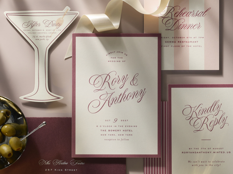 thumbnail Minted premium custom wedding invitation suite