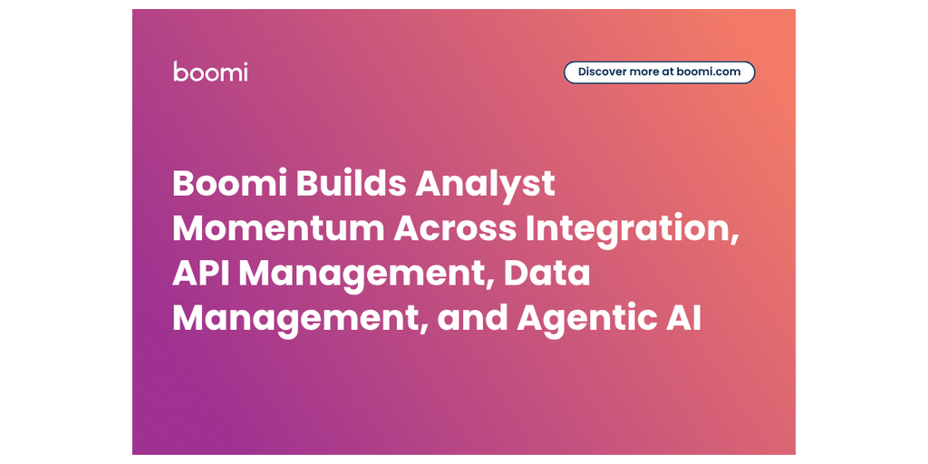  Boomi promuove l'attenzione degli analisti verso l'integrazione, la gestione delle API e dei dati e l'AI agentica