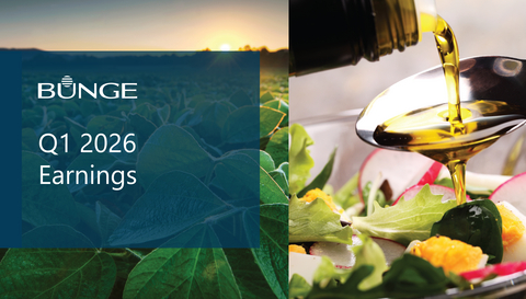 original Bunge Global SA (NYSE: BG) today reported first quarter 2026 results.