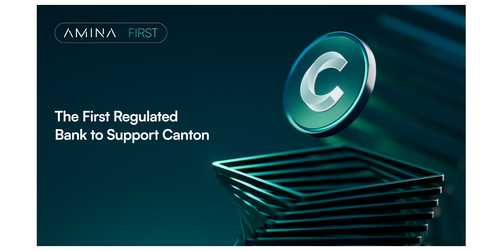  AMINA diventa la prima banca a supportare lo scambio e la custodia del Canton Coin