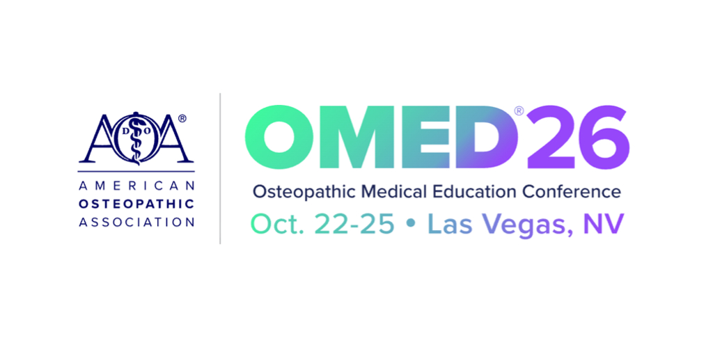 Your Career. Your Path. Your OMED: American Osteopathic Association Opens Registration for OMED 2026 3 OMED logo