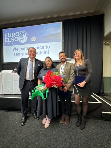 original Antonio Petralia, CEO of Eurosets; Sahara Romero, patient; dr. Mario Andrés Mercado Díaz, Intensive care specialist at the Clínica Shaio in Bogotá; Estefanía Giraldo Bejarano, specialist ECMO nurse at the Clínica Shaio in Bogotá