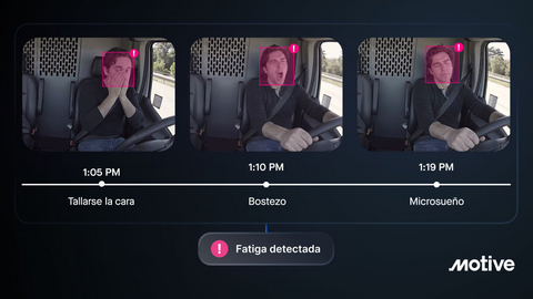 Motive anunció hoy la disponibilidad de funcionalidades basadas en IA para detectar operadores fatigados.