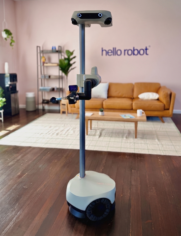 original Stretch 4 from Hello Robot is an open-source mobile manipulator designed for researchers, developers, and application engineers. Its distinctive features include a telescoping arm, an omnidirectional base, and a sophisticated sensor array for safe autonomous operation. Users have designed wide-ranging applications to have Stretch closely collaborate with people.