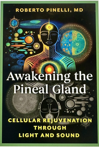 original Ophthalmologist Roberto Pinelli explains, in an engaging personal narrative style, his unique methods for using a combination of light, sound, and nutraceuticals to non-invasively activate the pineal gland to promote cellular rejuvenation, decrease aging, and improve overall well-being. Supported by case studies and peer-reviewed research, Pinelli’s method centers on using photons to convey vibrational energy through the eyes to target areas of the body with the sinergic use of sound vibrations and specific nutraceuticals. He shows the potent effects this has on overall wellbeing and mental health as it can improve memory, mental clarity, and self-awareness. His techniques also have positive effects on the body such as helping to heal degenerative diseases like AMD, retinal degenerations, Alzheimer’s, rheumatoid arthritis, and Parkinson’s.