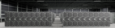 original Dell PowerRack in data center