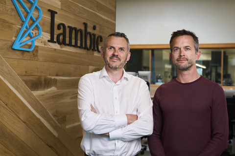 Iambic Co-Founders and CEO Tom Miller, PhD (Right) and CTO Fred Manby, PhD (Left) at the company's global headquarters in San Diego