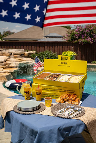 original Dickey's Big Yellow Box is available for delivery or pick up and serves 10-12.