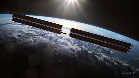 An illustration of the 15 kW-class satellite bus of the Vast Satellite product line.