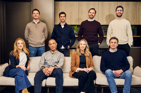 original Primer leadership team pictured left to right. Top row: Pierre-Edouard Jumel (CFO), Gabriel Le Roux (Co-Founder and CEO), Sam Elgar (VP Merchant Experience) and Theo Spyrides (VP Product). Bottom row: Caitriona Staunton (VP People), Alex Mallet (CTO), Jade Maitland (VP Marketing) and Mikael Minvielle (COO).