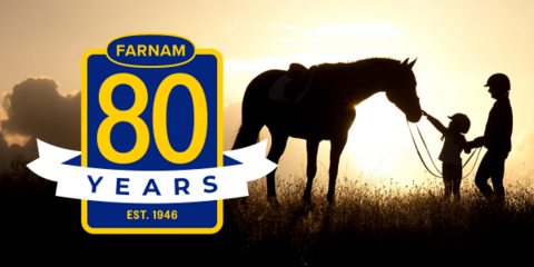 Trusted by generations of horse owners, Farnam marks its milestone anniversary with the launch of the Horse Care Grant Sweepstakes and continued innovation in equine care.