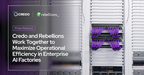 Credo’s ZeroFlap active electrical cables (AECs)—designed to deliver consistent, link flap-free connectivity—are integrated into the production-ready, high-performance Rebellions RebelPOD™. [Photo of the Rebellions RebelPOD™ courtesy of Rebellions.]