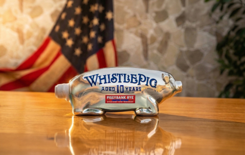The Rye, White and Blue PiggyBank celebrates America’s 250 year milestone and the spirit ingrained in its history