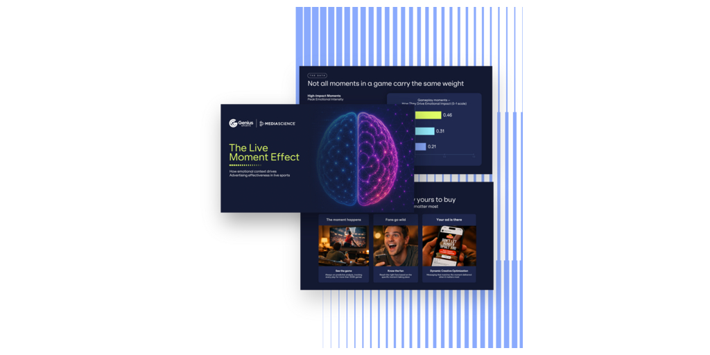 「The Live Moment Effect」：ジーニアス・スポーツとMediaScienceの共同調査により、ライブ・スポーツ中の特定の瞬間がブランド純粋想起率を2倍に高めることが判明