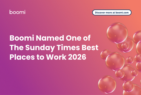 original Boomi Named One of The Sunday Times Best Places to Work 2026