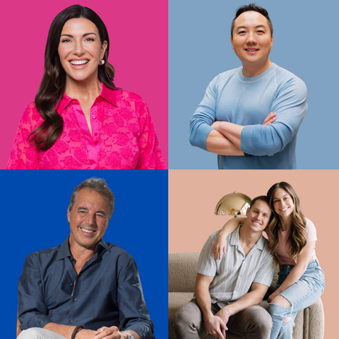 original (Top L-R) Amy Porterfield, John Lee, (Bottom L-R) Dan Buettner, Shawn Johnson East, and Andrew East to headline KW’s CEO Summit.