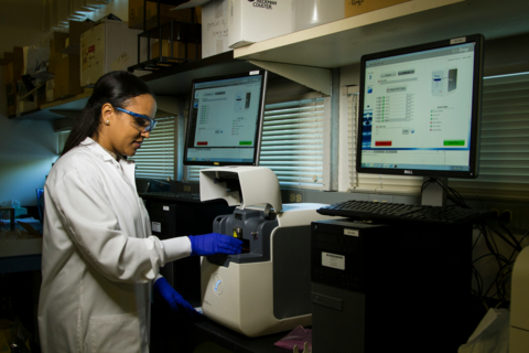 Lab automation enhancing efficiency and accuracy.