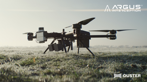 original ARGUS A1-Falke® net-based interceptor equipped with Ouster digital lidar.