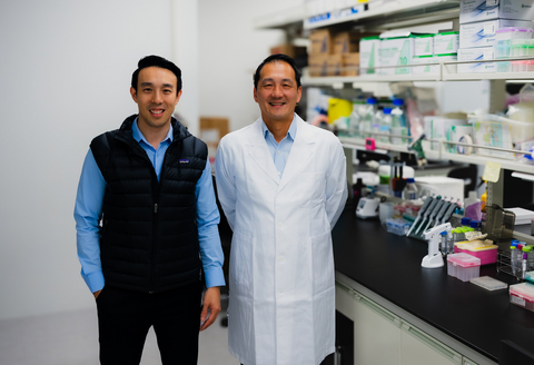 original Protuoso Bio co-founders Willie Xiang, President & COO and Tim Lu, Ph.D., Chairman. Photo credit: Protuoso Bio