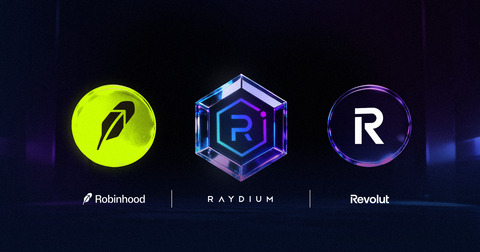 Raydium's RAY token listed on Robinhood and Revolut