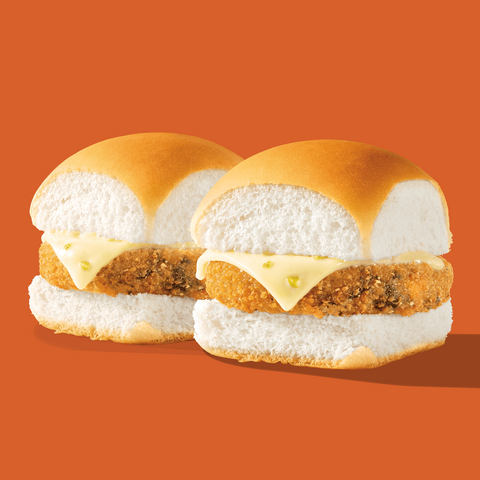 original White Castle is adding the Southwest Veggie Slider to its permanent menu. The new Slider provides an option for people who prefer a nonmeat alternative to White Castle's traditional beef, chicken and fish Sliders. The Southwest Veggie Slider features a crispy brown rice crust and a savory blend of six vegetables — sweet potatoes, black beans, corn, red bell peppers, onions and carrots — seasoned with smoky chipotle and sweet BBQ flavors and served on a classic Slider bun with a slice of jalapeño cheese.
