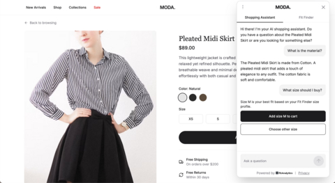 AI Shopping Assistant Fit Analytics Innovation